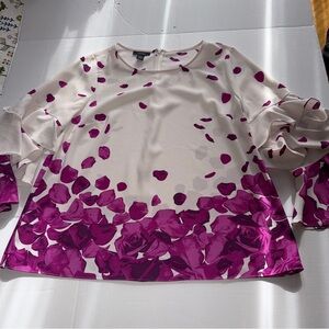 Alfani Purple Floral Women's Blouse
